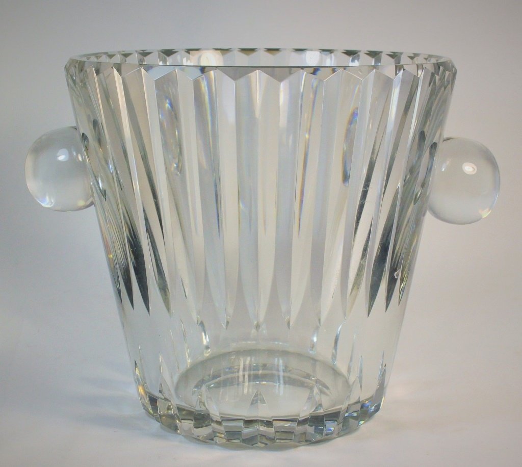 LARGE HEAVY BACCARAT CRYSTAL ICE BUCKET (1 of 6)