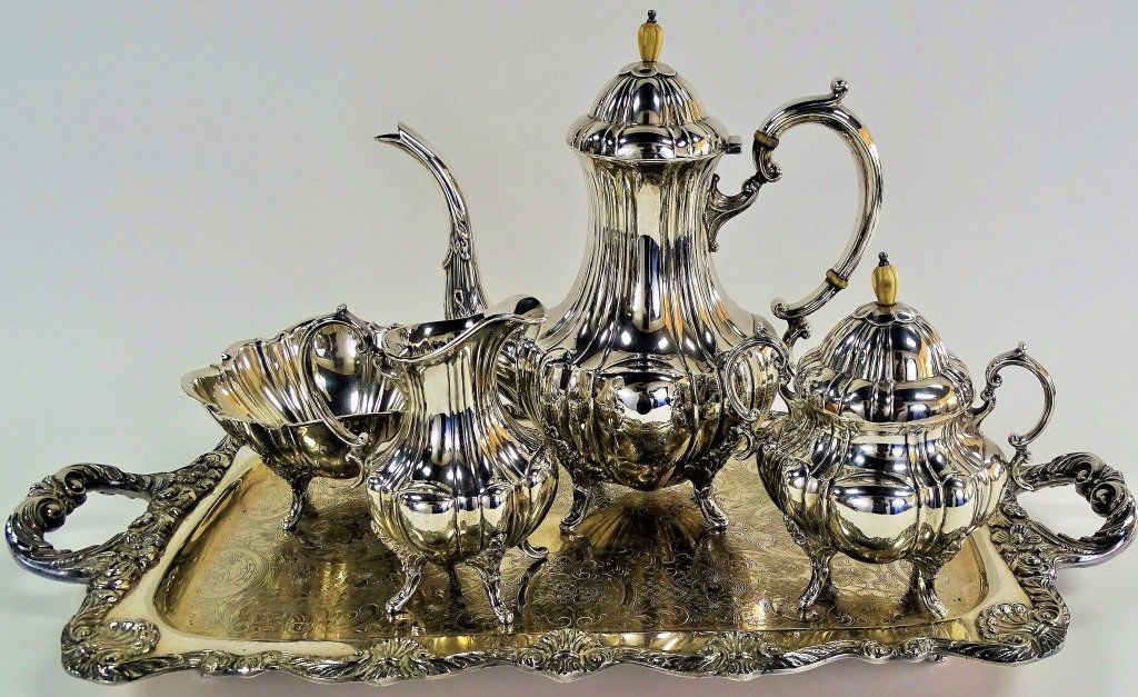 REED & BARTON "BRADFORD' STERLING COFFEE SERVICE (1 of 3)