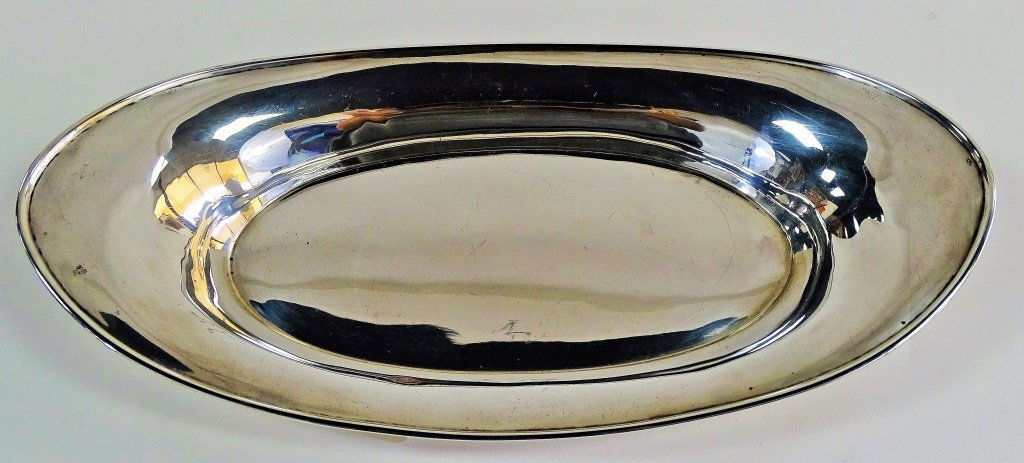 STERLING SILVER J S CO. ANTIQUE BREAD BOWL (1 of 2)