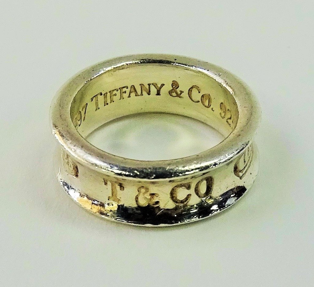 TIFFANY & CO. BAND STERLING SILVER RING (1 of 3)