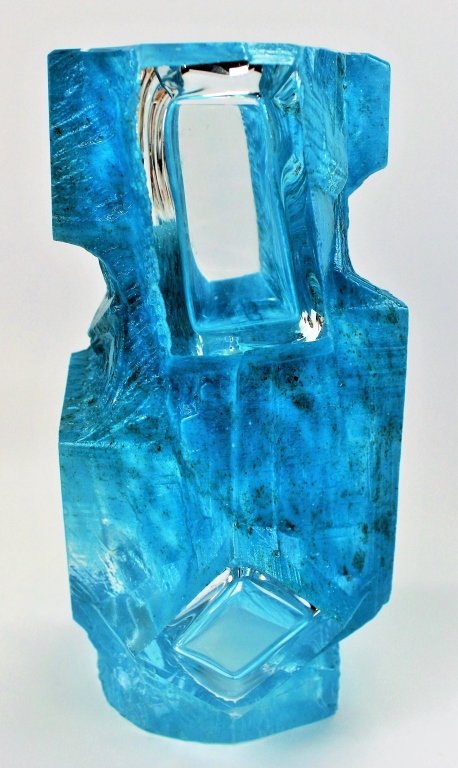 RARE, LARGE DAUM FRANCE ARGO GLASS VASE (1 of 4)