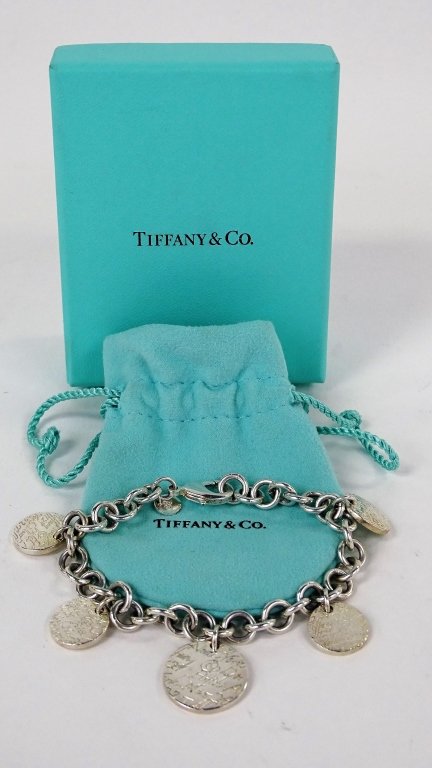TIFFANY & CO. STERLING SILVER CHARM BRACELET (1 of 4)