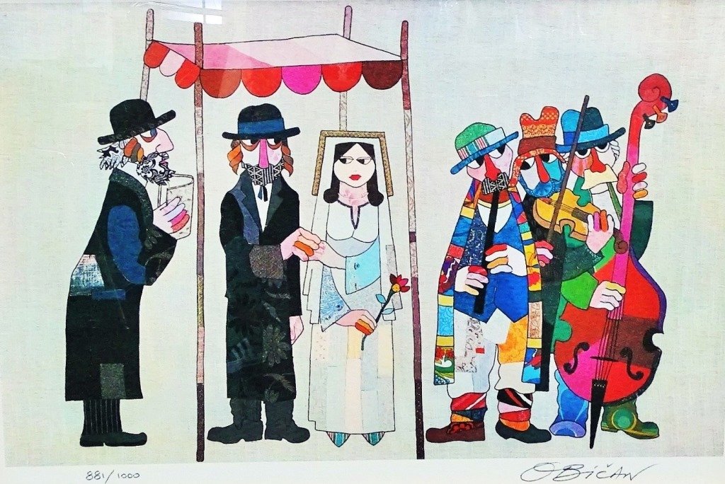OFFSET LITHOGRAPH CHUPPAH WEDDING BY JOVAN OBICAN (1 of 3)