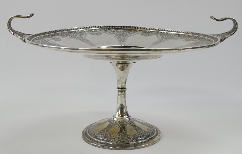 J.S. CO STERLING SILVER DECO FOOTED BOWL (1 of 3)