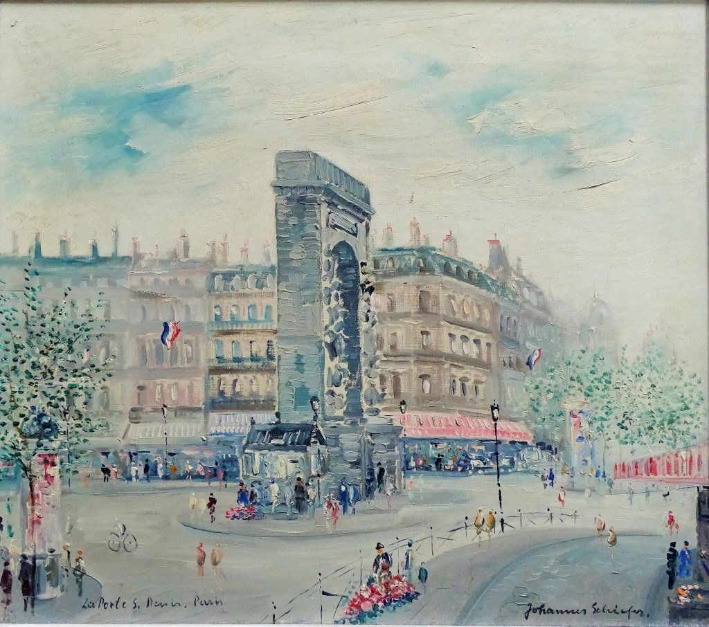 Johannes Schiefer OIL PAINTING ON CANVAS 1896-1979 (1 of 5)