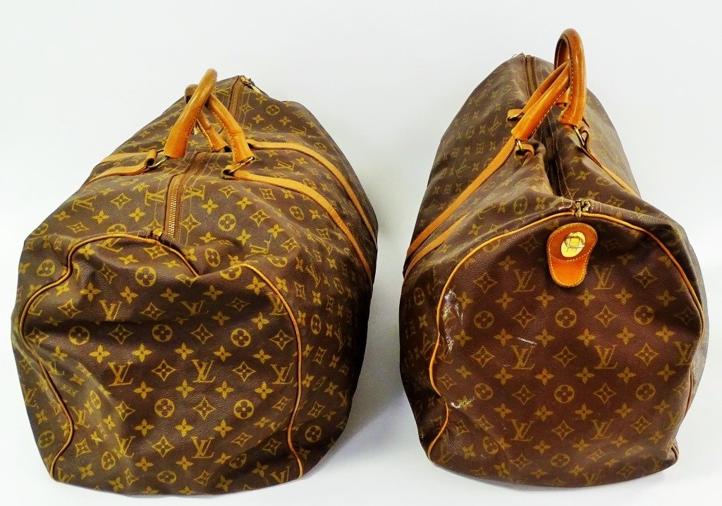 TWO VINTAGE LOUIS VUITTON TRAVELING MONOGRAM BAG (1 of 5)