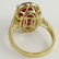 GGA CERTIFIED 9.05 CT OVAL CUT RUBY AND 14KT RING - 3