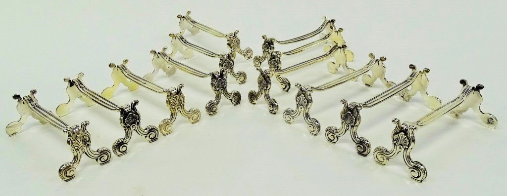 12 CHRISTOFLE SILVER KNIFE RESTS PORTE COUTEAUX (1 of 4)
