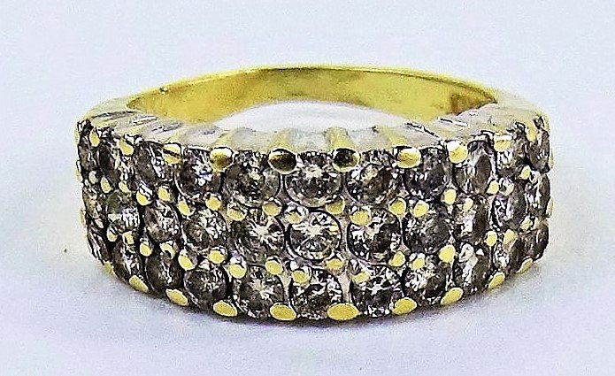 14KT YELLOW GOLD & 1CT LADIES DIAMOND RING (1 of 2)