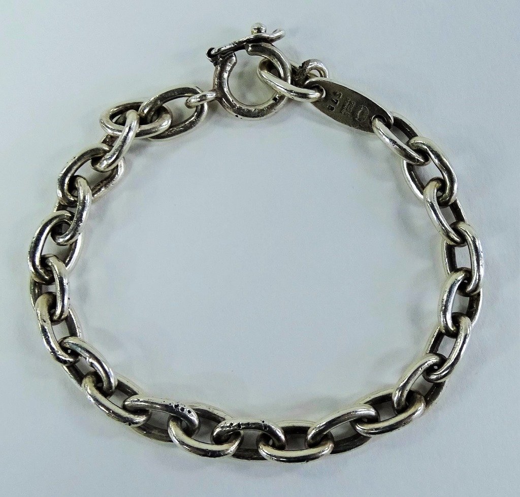 GEORG JENSEN STERLING SILVER LINK BRACELET (1 of 2)
