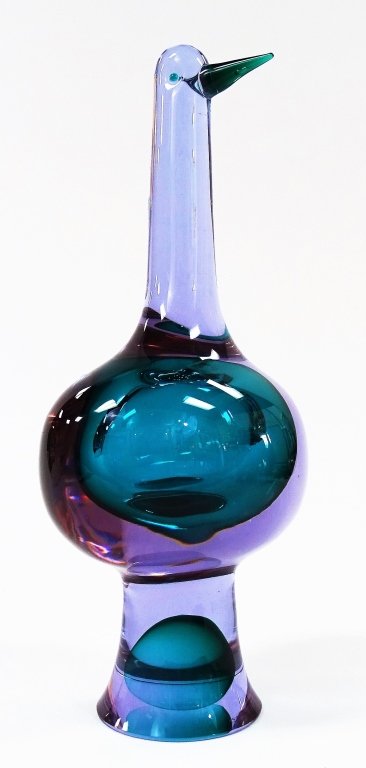 MURANO CENEDESE VETRI SIGNED ART GLASS BIRD (1 of 5)