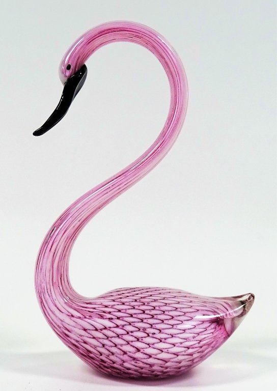 MURANO ITALY BLOWN ART GLASS SWAN FIGURE (1 of 4)