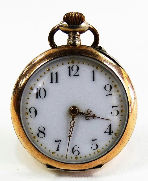 SMALL 800 SILVER POCKET WATCH (1 of 3)