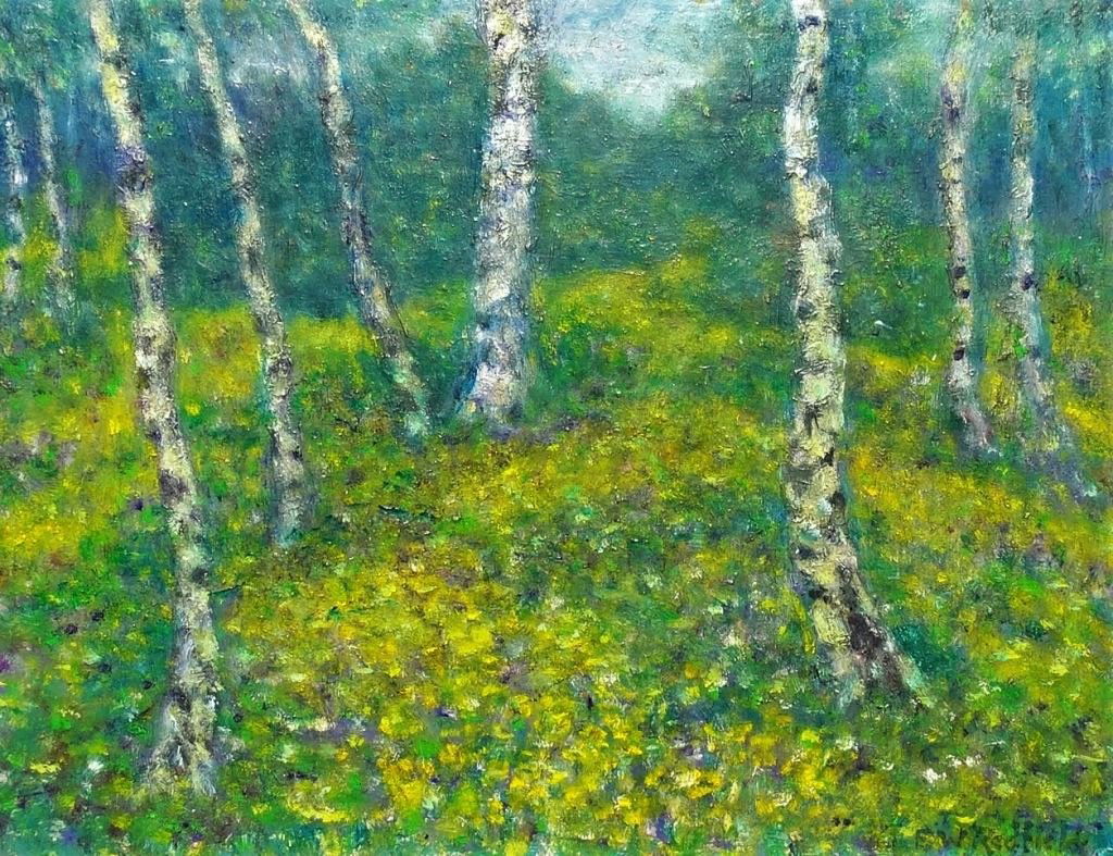 20TH C. LANDSCAPE OIL/CANVAS SIGNED REDFIELD (1 of 4)