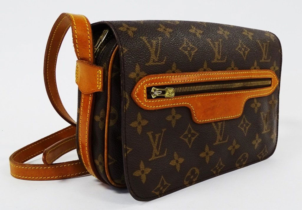 VINTAGE LOUIS VUITTON LEATHER MONOGRAM HANDBAG (1 of 5)