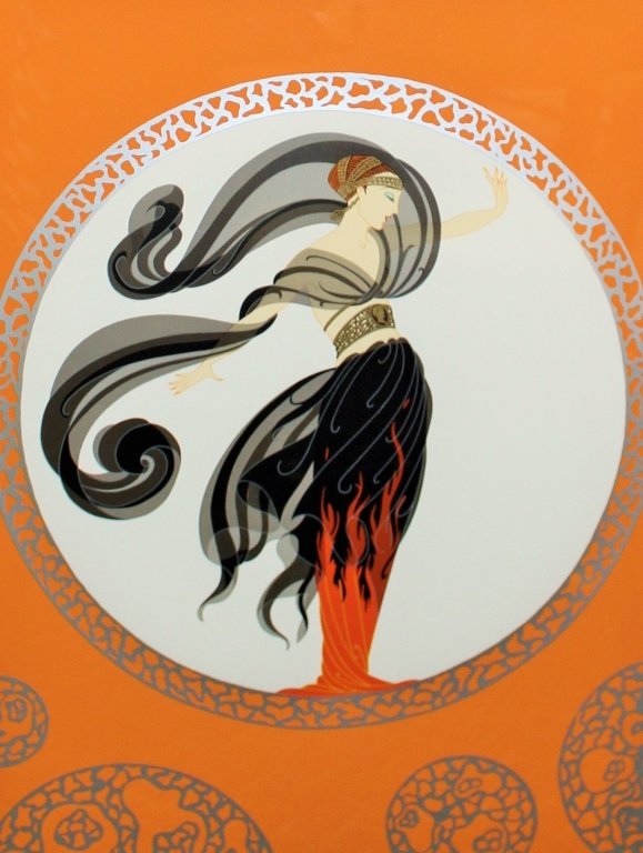 ERTE LIMITED EDITION COLORED SILK SCREEN (1 of 3)