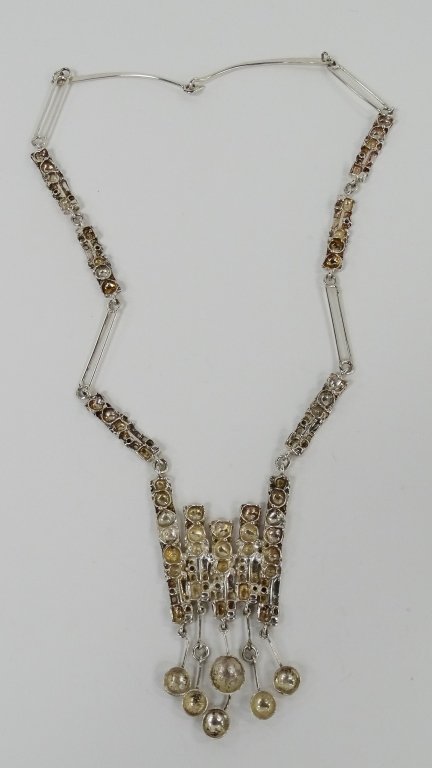 FRANK & REGINE JUHLS STERLING SILVER NECKLACE (1 of 4)