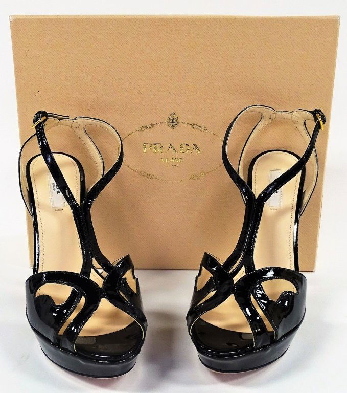 BLACK PRADA STILLETO SHOE BRAND NEW (1 of 7)