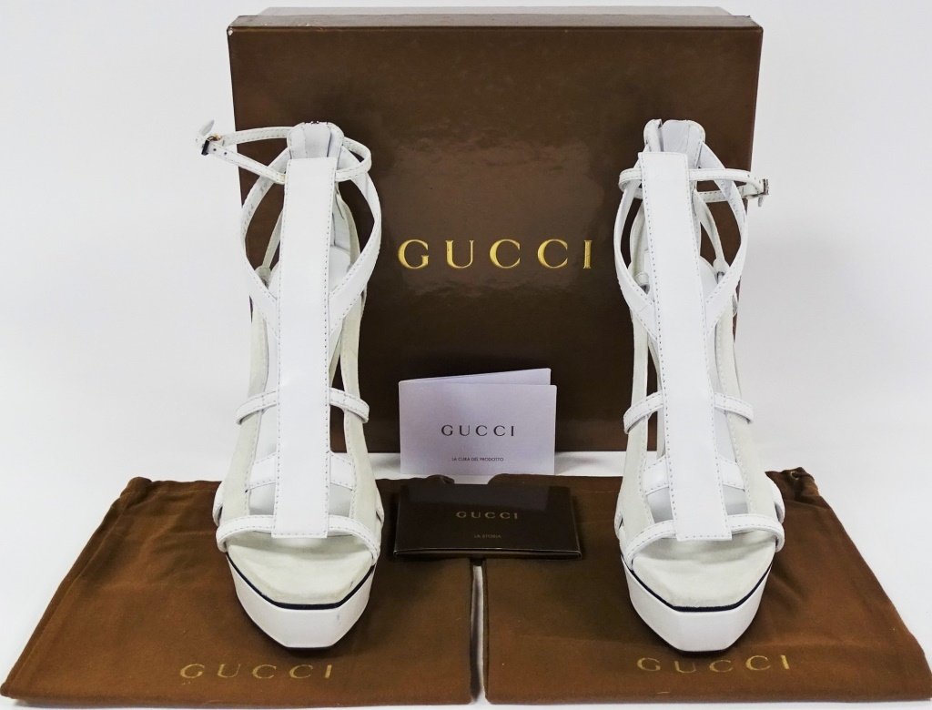 GUCCI WOMAN'S PLATFORM HEEL 'DARYL W/ORIGINAL BOX (1 of 6)