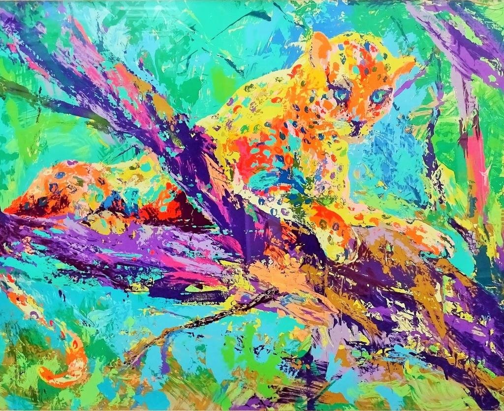 LEROY NEIMAN ORIGINAL SERIGRAPH SERENGETI LEOPARD (1 of 3)