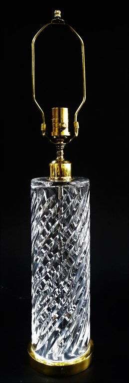 TALL WATERFORD CRYSTAL TABLE LAMP (1 of 2)