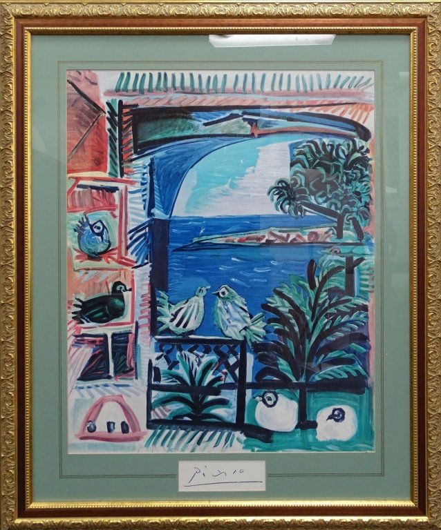 PICASSO LITHOGRAPH TITLED 'COTE D AZUR' (1 of 2)
