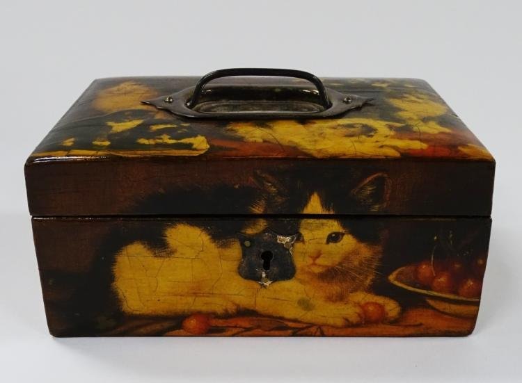 20TH C. CLAIRE GUEST DECOUPAGE JEWELRY BOX (1 of 4)