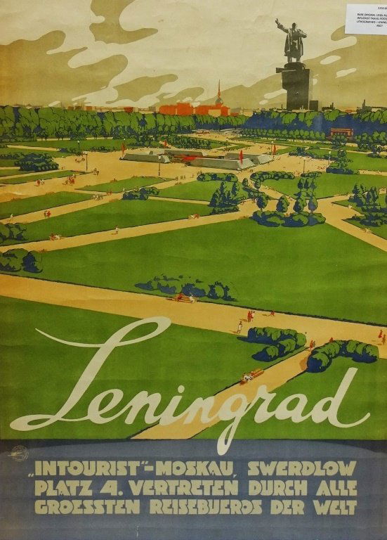 ORIGINAL RUSSIAN INTOURIST TRAVEL POSTER LENINGRAD (1 of 2)