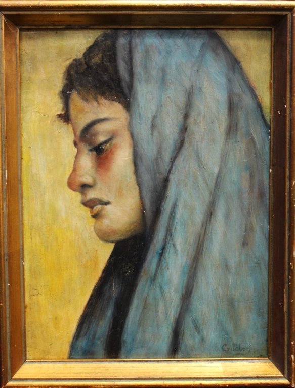 CATHARINE CRITCHER PORTRAIT OIL ON BOARD (1 of 3)