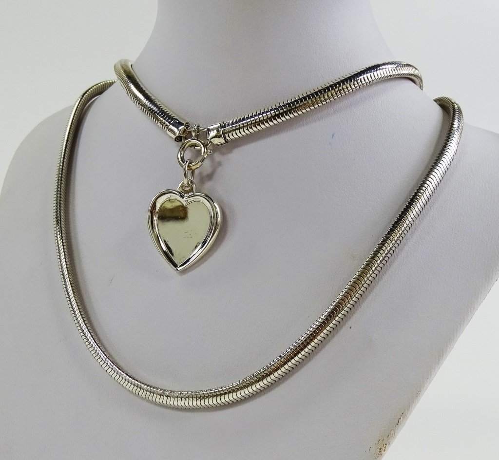 TIFFANY & CO. STERLING SNAKE NECKLACE & BRACELET (1 of 3)