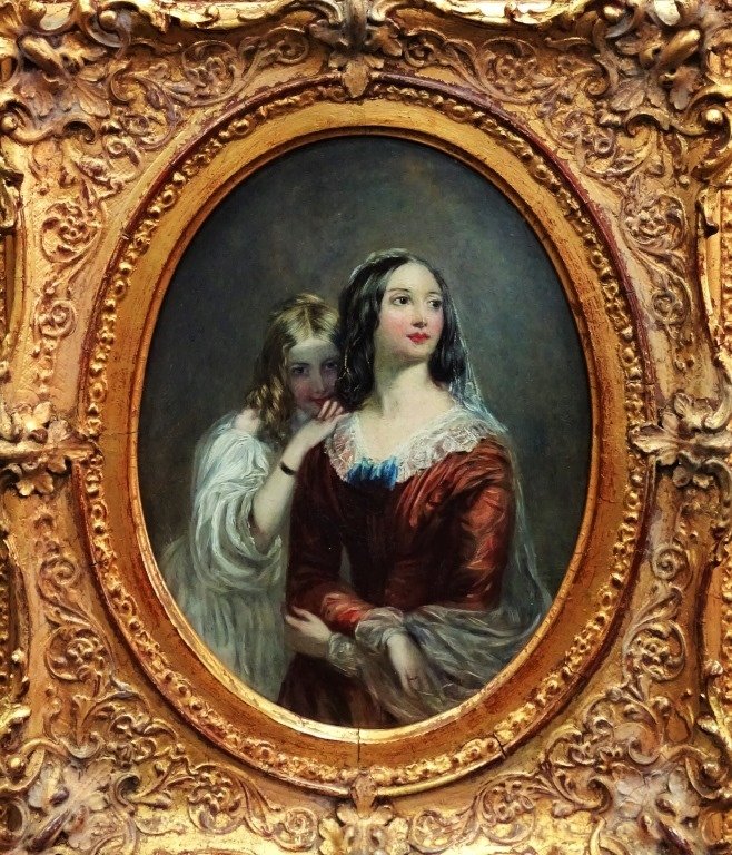 WILLIAM P. FRITH OIL ON BOARD PORTRAIT OF WOMEN (1 of 3)