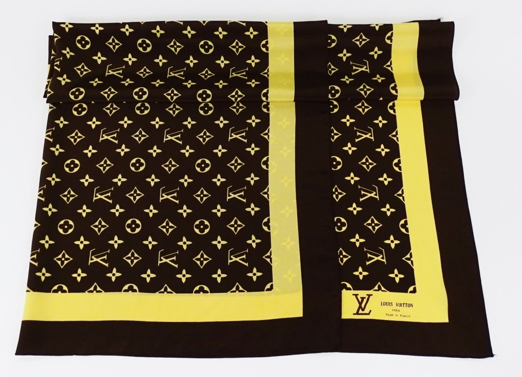 VINTAGE LOUIS VUITTON MONOGRAM SILK SCARF (1 of 4)