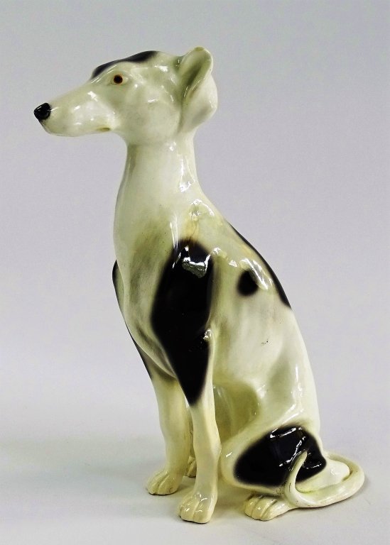 1950'S GOLDSCHEIDER PORCELAIN GREYHOUND FIGURE (1 of 4)