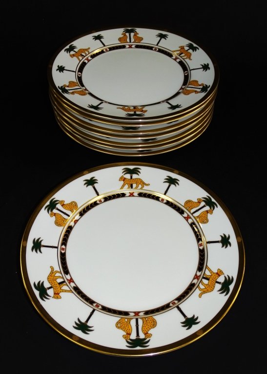 8PCS CHRISTIAN DIOR 'CASABLANCA' SALAD PLATES (1 of 3)