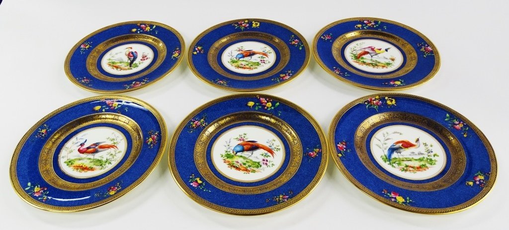 6PCS ROYAL DOULTON ENGLISH PORCELAIN BIRD PLATES (1 of 4)