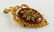 LADIES VICTORIAN 9KT YG CARNELIAN & DIAMOND BROOCH - 2