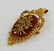 LADIES VICTORIAN 9KT YG CARNELIAN & DIAMOND BROOCH - 3