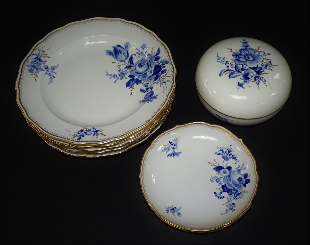 10PCS MEISSEN GERMAN PORCELAIN DINNERWARE (1 of 3)