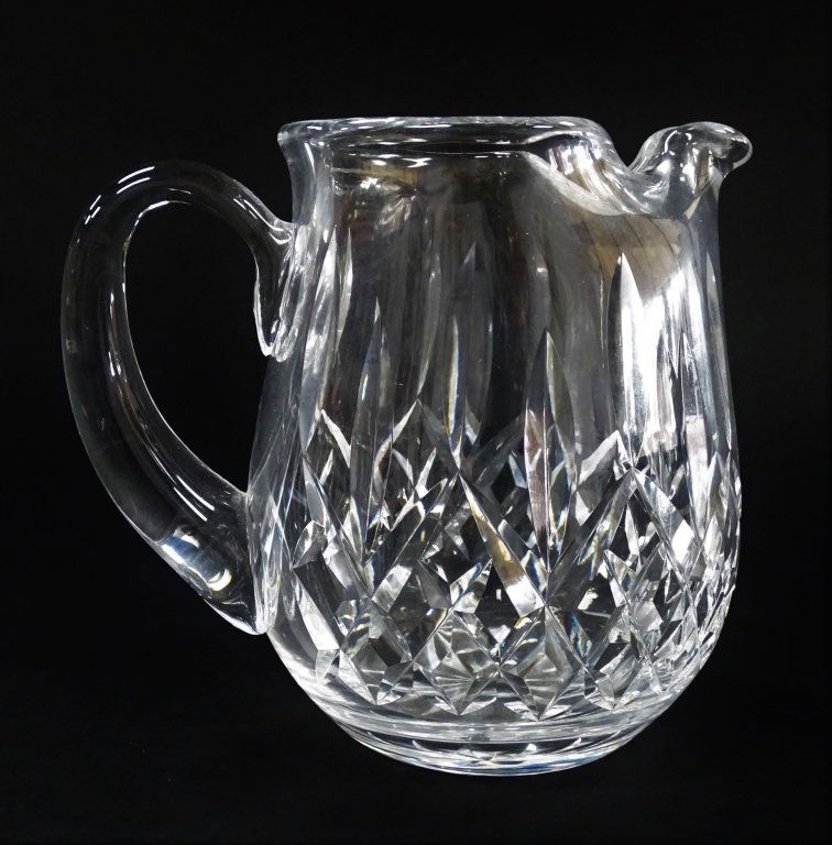 WATERFORD PINCHED SPOUT CUT CRYSTAL PITCHER (1 of 4)