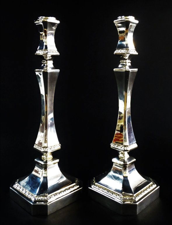 HADAD GREAT PR LARGE STERLING SILVER CANDLESTICKS (1 of 5)