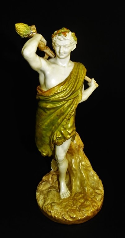 LARGE ROYAL WORCESTER FIGURINE OF HERCULES 1891 (1 of 5)