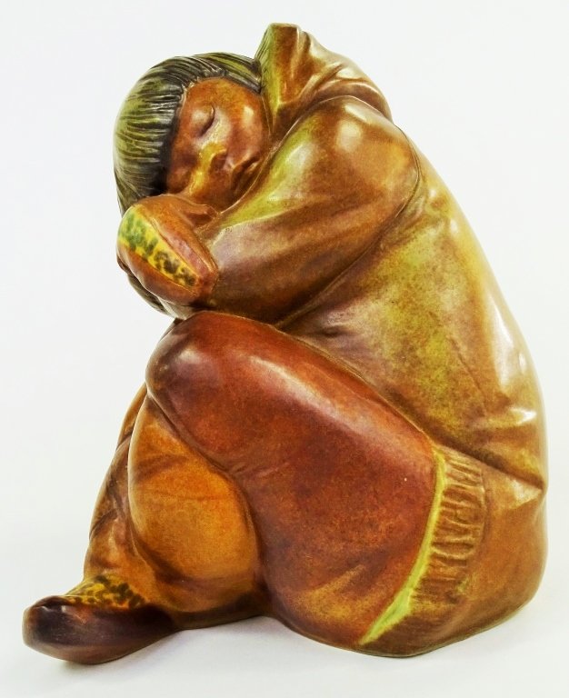 RETIRED LLADRO GRES ESKIMO BOY FIGURE (1 of 4)