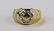 MENS HEAVY 14 KT Y GOLD AND DIAMOND RING - 2