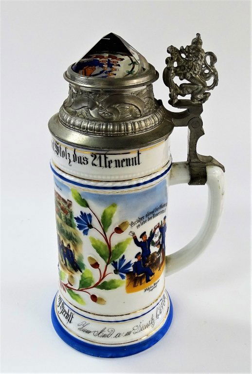 GERMAN REGIMENTAL COMMEMORATIVE PORCELAIN STEIN (1 of 7)