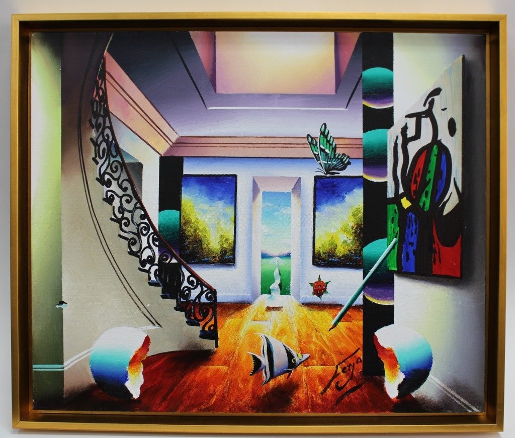 ORIGINAL FERJO OIL ON CANVAS TITLED "GATEWAY' (1 of 2)