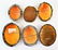 LOT OF 6 VINTAGE STERLING LARGE CAMEO PINS - 2