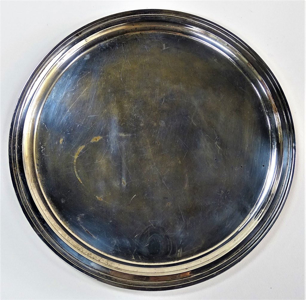 VINTAGE TIFFANY AND CO MAKERS 21153 STERLING TRAY. (1 of 4)