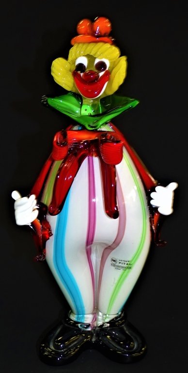LARGE MURANO GLASS CLOWN (1 of 2)