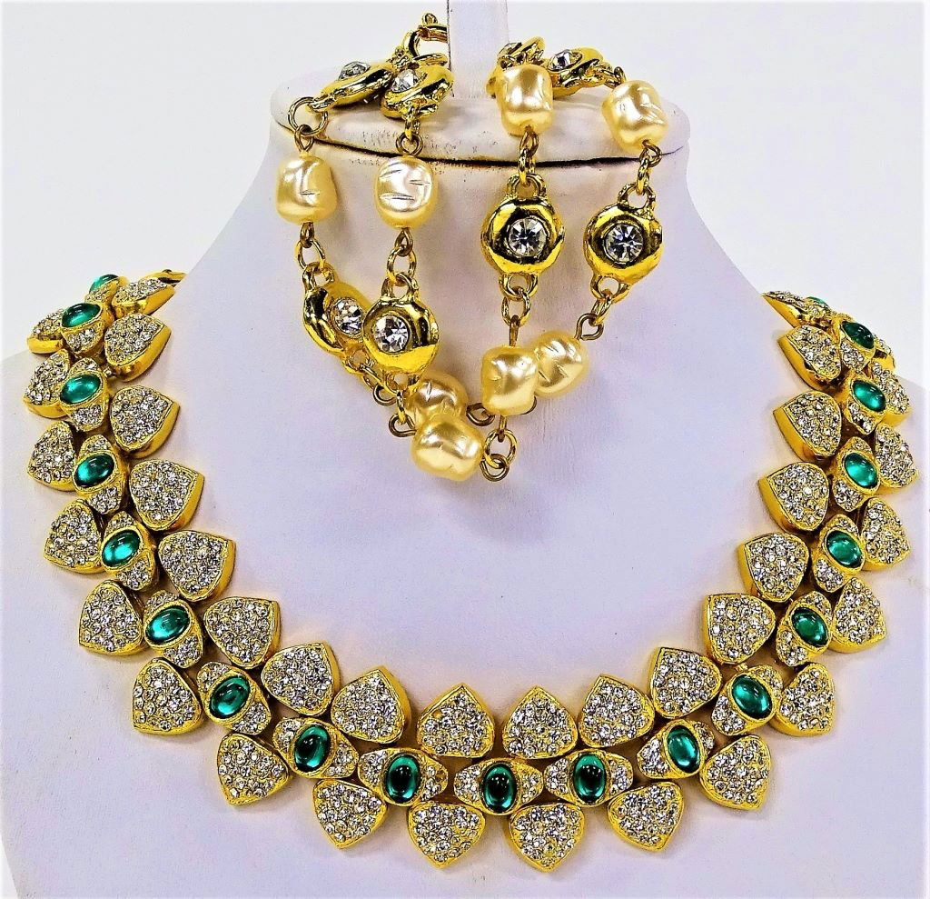 2PC LOT OF LADIES HIGH FASHION COSTUME JEWELRY (1 of 3)