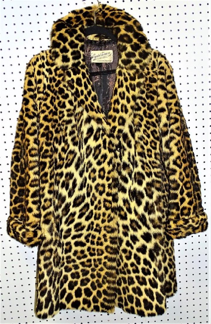 VINTAGE FURRIER FUR LEOPARD PRINT COAT (1 of 3)